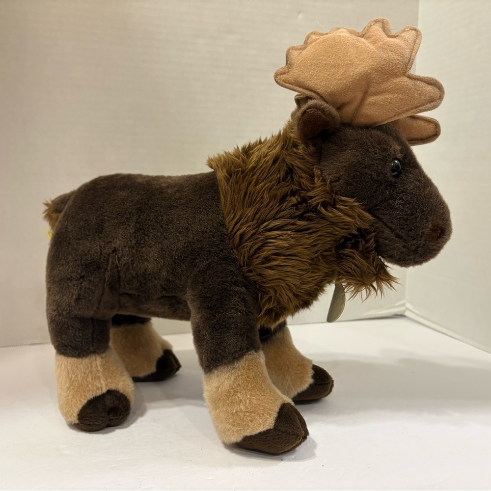 Miyoni 14” plush standing moose stuffed animal
